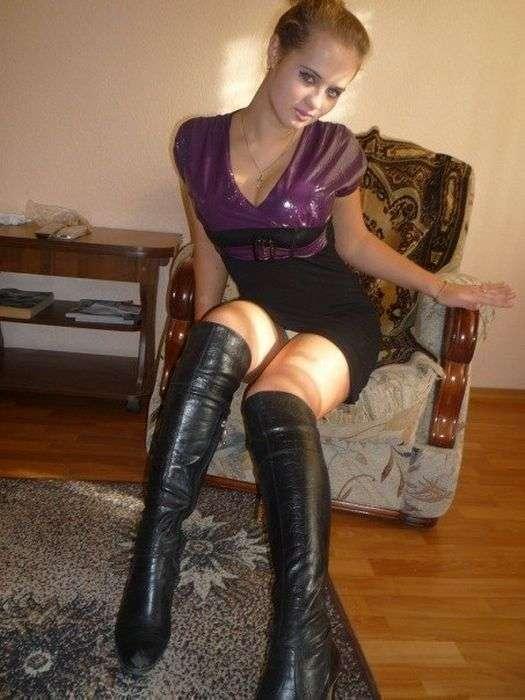 Высокие сапожки