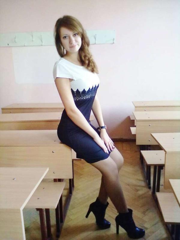 В школе