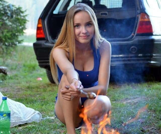 На пикнике