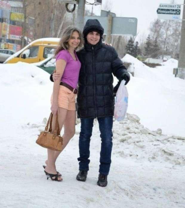 Зимой в шортиках