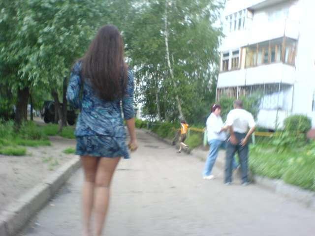 Интересная расцветка платья